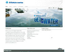 Tablet Screenshot of alfuttaim-marine.com